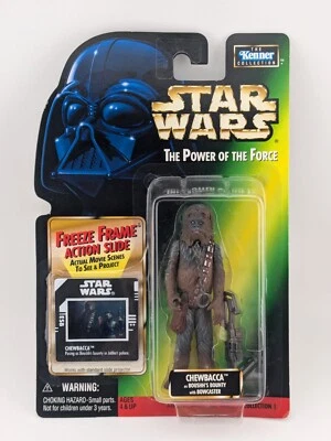 Star Wars PotF Freeze Frame Chewbacca Boushh's Bounty Japón Card Back Kenner '98 Foto 1 de 4