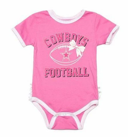 Dallas Cowboys Baby/Infant Pink Grace Tutu Bodysuit Cover