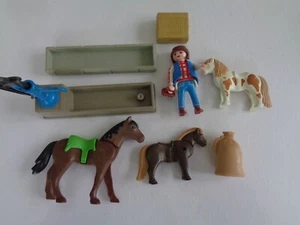 playmobil pompa acqua e cavalli e personaggio - Foto 1 di 7