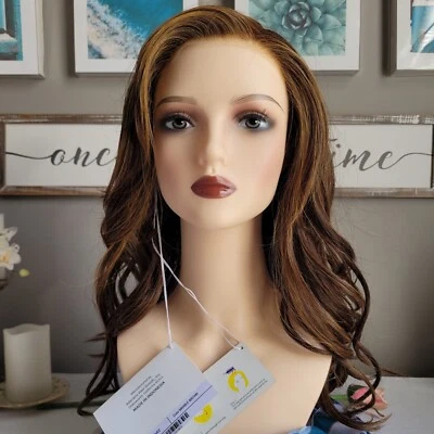 GLAM WAVEZ | René de París | MARRÓN MÁRMOL | Largo Ondulado | PELUCA MONO PARTE Foto 1 de 4