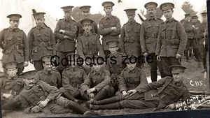 1914 6th Batt Kings Liverpool Regt Soldiers At Camp Original Photo  5x2.75 Inch - Foto 1 di 2