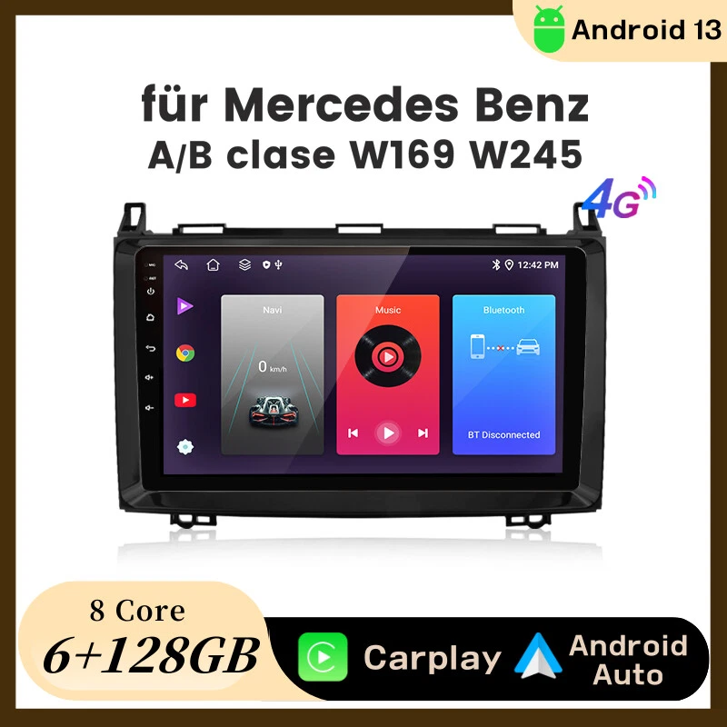 JUNSUN 9" Android 14 Autoradio GPS Navi DSP 8-Kern 128G für Mercedes-Benz B-W245