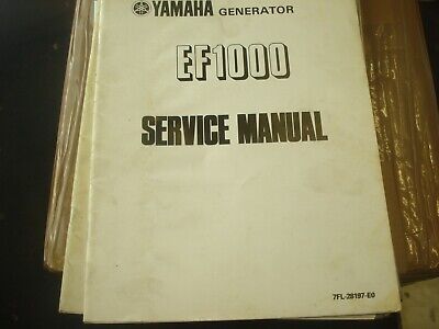 YAMAHA. EF1000 EF 1000 Generator Genuine Service Manual 7FL-28197-E0 # YM95 • 22.99£
