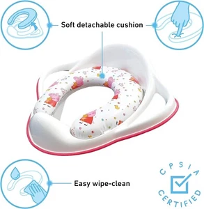 Children Toilet Seat Peppa Pig Kids Non Slip Unisex Toddler Seat Learn to Potty - Picture 1 of 8