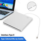 Type-C External Portable Blu ray Drive DVD Combo Player Reader for Win10 Mac  IO