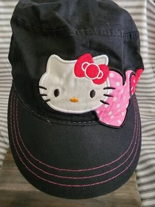 Hello Kitty Sanrio 2015 Hat Cap One Size Black Berkshire Fashions - Picture 1 of 14