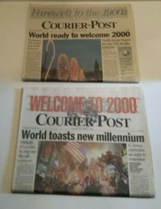 Courier-Post Newspapers FAREWELL to the 1900's & WELCOME to 2000 George Harrison - Picture 1 of 10