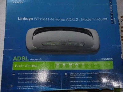 Linksys Wireless -N  ADSL2+ Modem Router - Bild 1 von 4