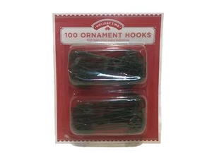 Christmas Tree Green Ornament Hooks 2.5 Inches Metal 100 Piece Pack New Hangers - Picture 1 of 3