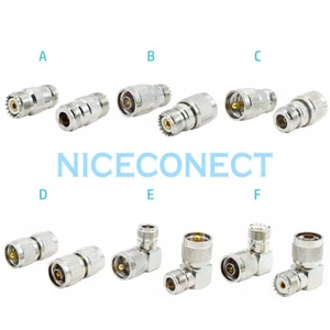 1x UHF PL-259 SO-239 Male Female to N Male Female Plug Jack RF Adapter Connector - Picture 1 of 7