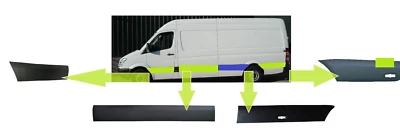 Fits Mercedes Sprinter 2006-2018 Protective Strip Side Moulding Complete Set🔥🔥 - Image 1 of 4