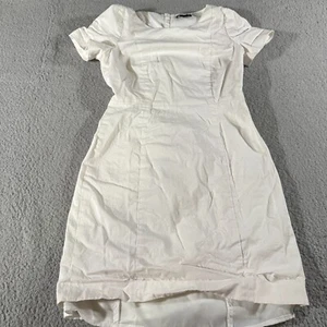 Camiseta de vestir Theory blanca para mujer talla 0 manga corta hasta la rodilla cremallera - Imagen 1 de 14