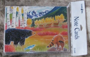 LEANIN TREE "Bär trifft Waschbär" ~ 8er Pack Notizkarten #35526 ~ Harriet Peck Taylor ~ - Bild 1 von 1