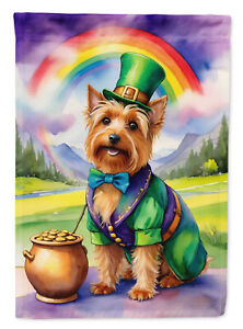 Australian Terrier St Patrick's Day Flag Canvas House Size Dac5480Chf