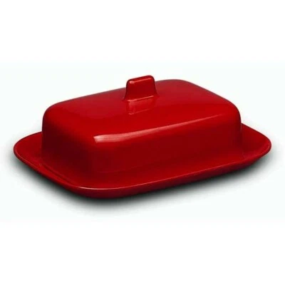 Melamin Butterdose rot Faplana Portugal Original 60er Jahre Design - Bild 1 von 2