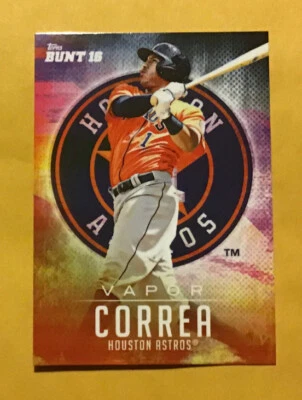 2016 Topps Bunt Crossover Vapor #12 Carlos Correa Astros PR 289 - Image 1 of 2