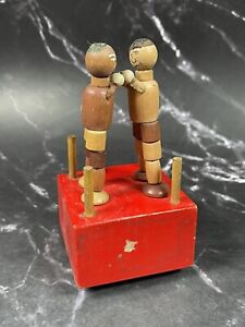 Vintage 1960’s Toy Hit and Miss Boxers Boxing ~ Kohner Products ~ Push Puppets