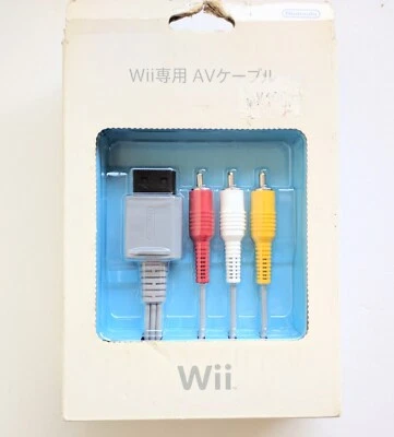 NEW OFFICIAL GENUINE Nintendo Wii COMPOSITE AV CABLE RVL-009 - Image 1 of 3