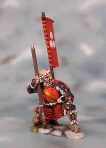 Figurine giapponesi Ashigaru soldati di latta miniature 54 mm 1/32 dipinte - Foto 1 di 5