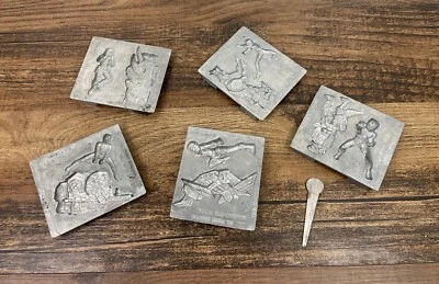 Vintage Creepy Crawlers Conjunto de 5 Moldes de Metal Mighty Morphin Power Rangers 1994 - Imagem 1 de 4