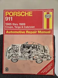 Porsche 911: Automotive Repair Manual, 1965 - 1989-Coupe, Targa Cabriolet Haynes - Picture 1 of 9