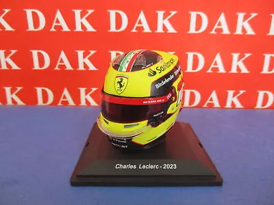 1/5 Modellino Casco Helmet Ferrari Charles Leclerc Italy GP 2023