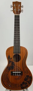 Kala Voyage Collection Unity Concert Ukulele - Maori Design - Impacted Edge - Picture 1 of 9