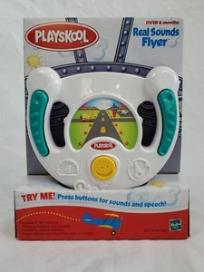 Hasbro Playskool-Real Sounds Flyer Airplane Yoke Steering Wheel-2001-NIB-VINTAGE - Picture 1 of 14