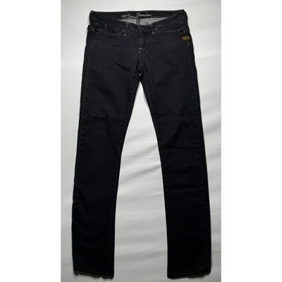Pantalones de mezclilla negros ajustados G-Star Raw 3301 Micro Midge para mujer - talla 26x29,5 Foto 1 de 4