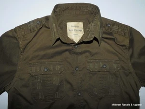 Surplus Raw Vintage Cologne Mud Brown Distressed Military Style Hemd Herren XL - Bild 1 von 10