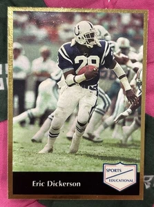 Eric Dickerson #32 National Promo Stamp Football Card NM Rare - Picture 1 of 4