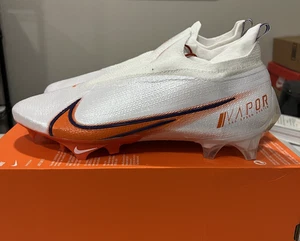 Size 12- Nike Vapor Edge Elite 360 Clemson Tigers PE CV1673-112 Cleats - Picture 1 of 6