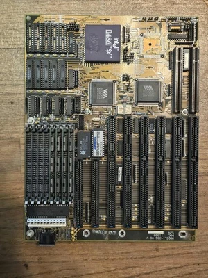 PLACA MADRE ISA 16 BITS VINTAGE FIC 4386-VC-V 386-486 CON 486SX y Mem ISA VLB + Foto 1 de 4