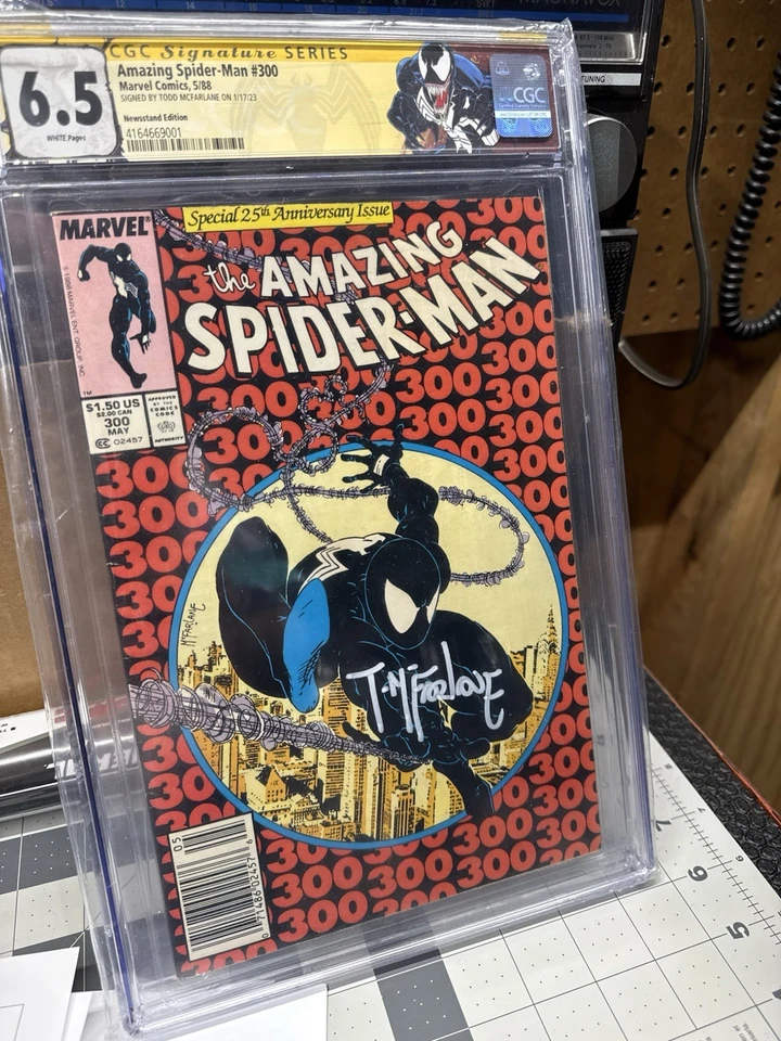 The Amazing Spider-Man #300 1988 Newsstand  CGC 6.5 Signed Todd McFarlane - Image 1 of 1