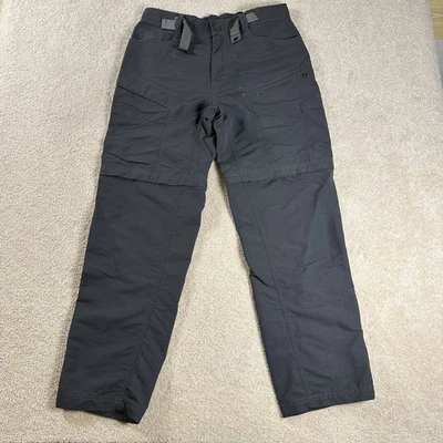 Pantalones cortos de senderismo convertibles The North Face para hombre M negros con cremallera carga al aire libre Foto 1 de 4