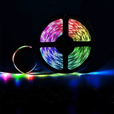 Emerald 15ft LED RGB Strip Lights 16 Colors USB connecting TV backlight W/Remote - Image 1 of 4
