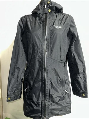 Chaqueta Mountain Hardwear con Capucha Impermeable para Mujer Talla M Negra  Foto 1 de 4