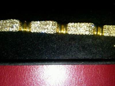 5 CARAT DIAMOND BRACELET BRIDGE STYLE 24.54 GRAMS IN 14 KARAT TUTONE GOLD - Image 1 of 4