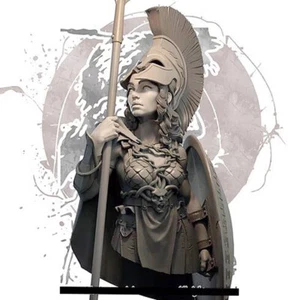 statuina busto in resina 1/10 non verniciata non assemblata modello kit antico guerriero - Foto 1 di 5