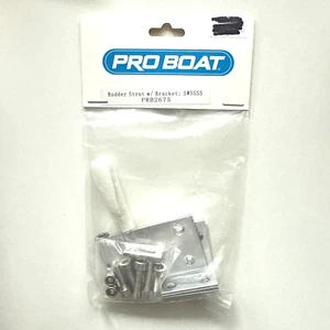 PROBOAT RUDDER STRUT WITH BRACKET FOR SHOCKWAVE 55SS PRB2675 NEW OLD INVENTORY - Picture 1 of 3