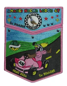 Juego de solapas Amangi Nacha Lodge 47 Golden Empire CA 2024 NOAC PNK Bdr (24-134) - Imagen 1 de 2