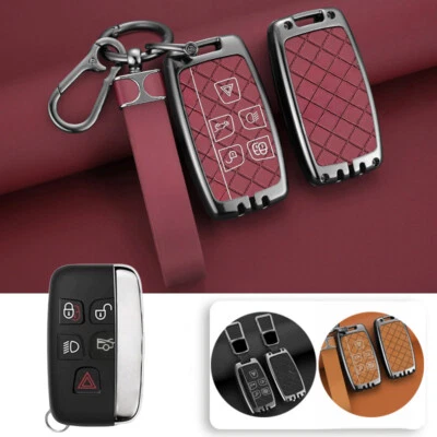 Zinc Alloy Leather Car Key Fob Case Cover Bag For Land Rover Range Rover Sport - Image 1 of 4