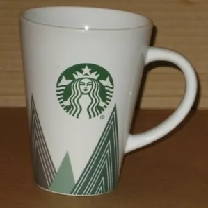 Vintage Starbucks Mermaid Mug 16 oz White/Green/Red - Picture 1 of 8