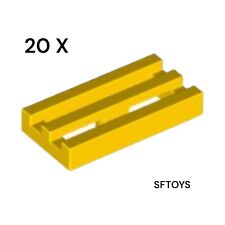 LEGO - Part 2412 - Pack of 20 Pieces - Tile Modified 1x2 w/Grille -SELECT COLOUR