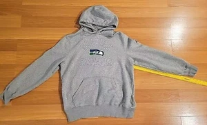Nike Seattle Seahawks Hoodie Sweatshirt Youth Large Gray NFL Football - Picture 1 of 11