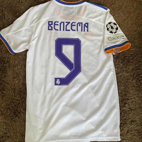 Benzema Real Madrid Adidas Soccer Jersey Shirt 21/22 Size L UCL Limited w/Tags Cover
