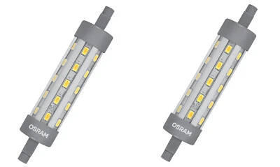 2x OSRAM LED Ersatz für Halogenstab R7S 6,5W = 60W 118mm EEK:D (Spektrum A-G) - Bild 1 von 4