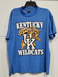 Vtg 90s UofK University Of Kentucky Wildcats XL ScreenStars T-shirt Penis Tongue - Picture 1 of 16