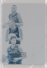 2015-16 Immaculate Trios Printing Plate Cyan 1/1 Kemba Walker Al Jefferson 0c3