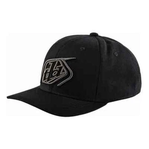 TROY LEE DESIGNS SNAPBACK CORP HAT CURVED BILL TLD MX MOTO DIRT BIKE BLACK - Picture 1 of 2